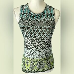 Athleta Black and White Fitted Tank Top